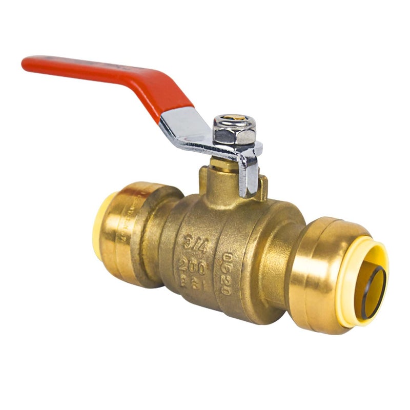 AB (Pack of 5) AB 3/4 Inch Push to Connect Ball Valve, 3/4 Inch Water Shut Off Valve with Disconnect Clip, Full Port Push Fit Ball Valve for Copper, CPVC,PE-RT and PEX Pipe, UPC Certified - Image 4